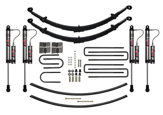Skyjacker 8-inch lift kit for 74.5-93 Dodge Ram with control arms and suspension components in a detailed view
