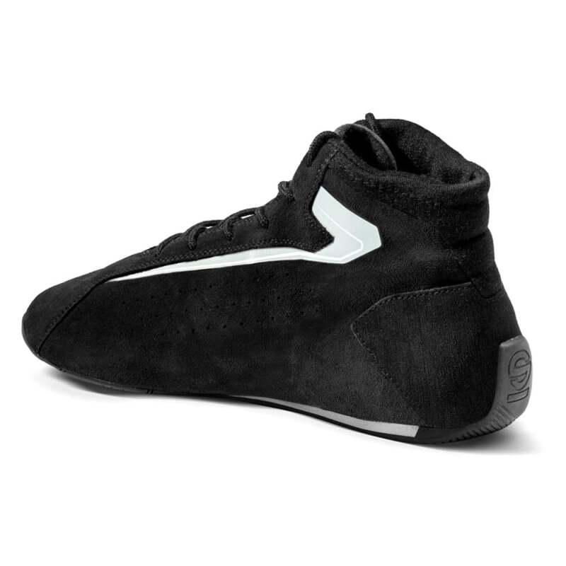Black Sparco Slalom+ racing shoes size 39 with sleek design and racing-inspired features, ideal for motorsport enthusiasts.