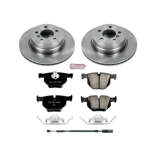 PowerStop rear brake kit for 2016-2018 BMW X5, Autospecialty OE brake components with brake calipers and rotors.