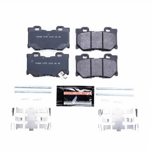 PowerStop rear track day SPEC brake pads for Infiniti FX50 2009-2013, racing brake pads without hardware, high-performance brake components
