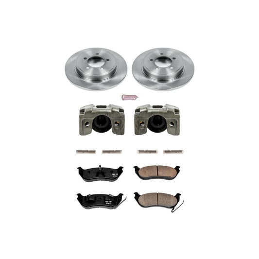 PowerStop rear brake kit with calipers for Ford Explorer 2006-2010, OE style brake system, automotive repair part