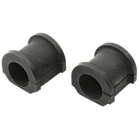 Moog Honda Element front frame sway bar bushings for 2003-2011 vehicle suspension, showing black rubber bushings on metal brackets.