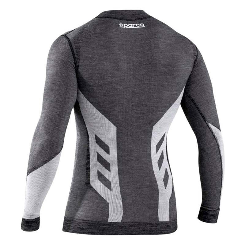 Gray SPARCO RW10 undershirt in large/X-large size, made of comfortable shirt material, shown flat with neckline and sleeves visible.