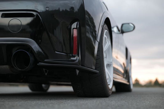 HKS Type-S GR Corolla body kit with R-Spoiler, showing the aerodynamic rear spoiler and sleek design on the vehicle.