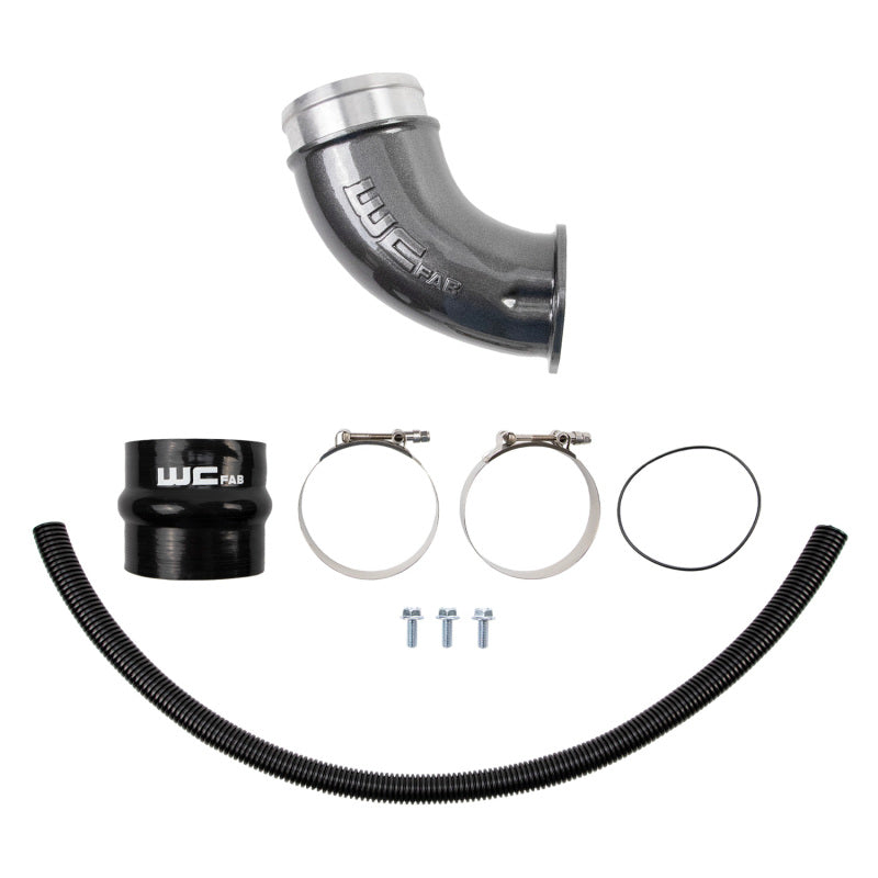Wehrli 01-04 Duramax LB7 4in High Flow Intake Horn - WCFab Grey