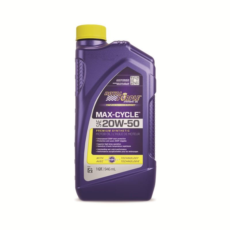 Royal Purple Max-Cycle Synthetic 20W50 Motorcycle Oil (Canada) - 1 Quart