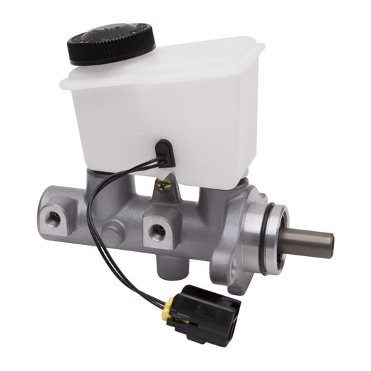 DFC Mazda 626 brake master cylinder for 2000-2002 models, showing the metal cylinder with mounting brackets and fluid inlet ports.