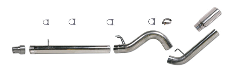 Diamond Eye Performance DPF Back exhaust system for 2008-2009 Ford F250 F350 6.4L, 5-inch single stainless steel pipe in packaging