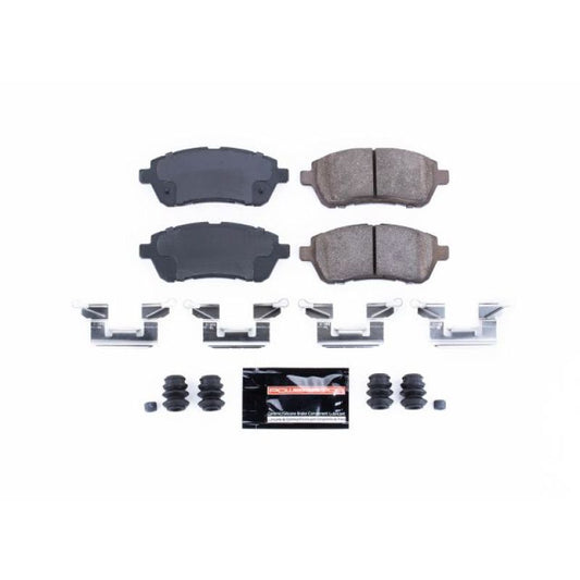 PowerStop Z23 Evolution Sport brake pads for 2011-2019 Ford Fiesta front performance brake system with hardware included.