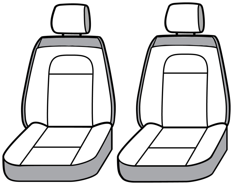 Covercraft Carhartt Super Dux front seat cover for Ford F150 2023-2025 in black, custom-fit, durable seat protection for the front row.