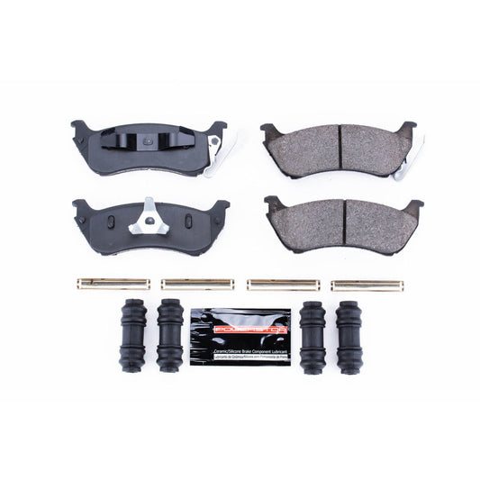 PowerStop Z23 Evolution sport rear brake pads with hardware for Mercedes-Benz ML320 1998, performance brake components
