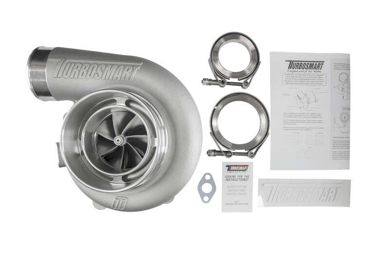 Turbosmart 7170 V-Band 1.07AR externally wastegated reverse rotation TS-1 turbocharger with V-band connection and metal turbine housing