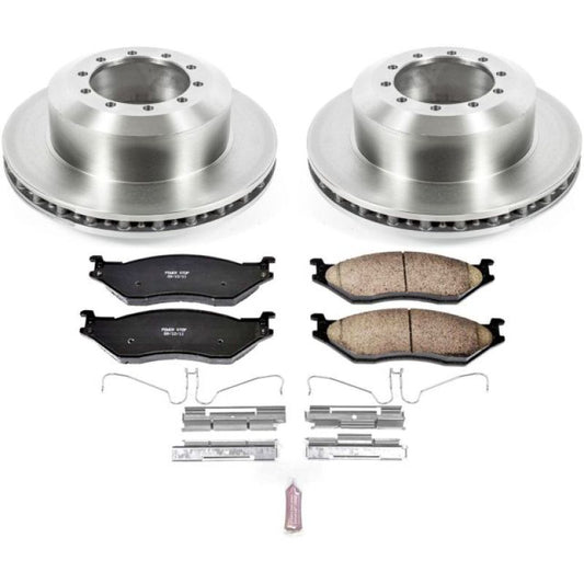 PowerStop Ford F59 OE brake rotors from the Autospecialty brake kit, front or rear, with ventilated design and durable metal construction.