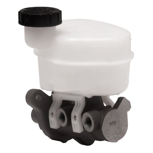 DFC Ford Mustang brake master cylinder for 2015-2023 models, shown in the image with mounting and hydraulic connection details.