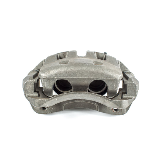 PowerStop OE front left brake caliper with bracket for Nissan Frontier 2005-2018, automotive parts replacement.