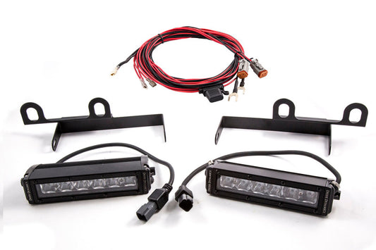 Diode Dynamics Ram 2013 SportExpress Stage Series 6-inch white wide LED light bar installed on a vehicle.
