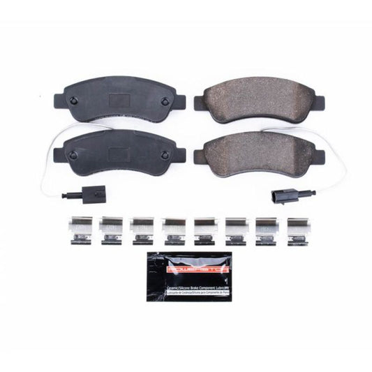 PowerStop Z23 Evolution Sport brake pads with hardware for Ram ProMaster 1500 rear, designed for performance braking.