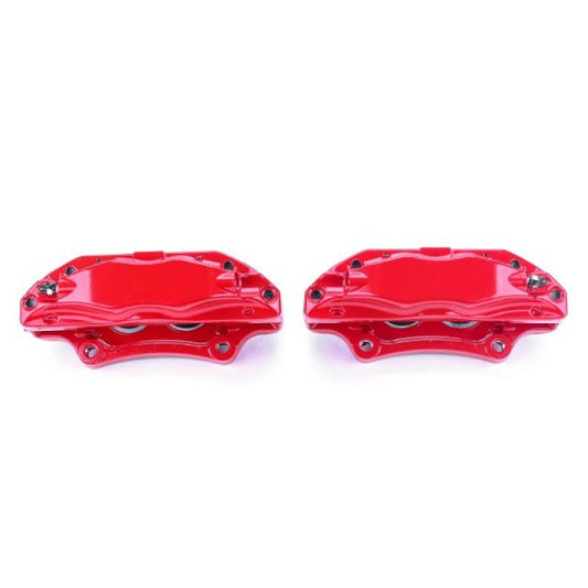 PowerStop front red brake calipers for Acura TL 2004-2008, performance pair without brackets, high-performance automotive brake part.