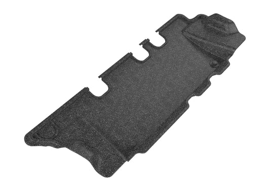 Black 3D MAXpider rubber floor mats for 2011-2020 Infiniti/Nissan QX80/QX56/Armada 3rd row seats, showing textured surface.
