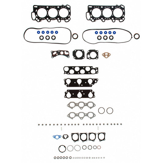 Fel-Pro Honda Accord HS 26196 PT PermaTorque engine cylinder head gasket set showing multiple gaskets and sealing surfaces.