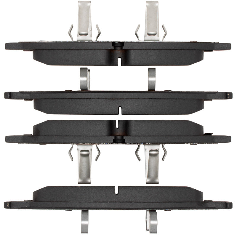 R1 Concepts Audi SQ5 front ceramic brake pads, OE quality, with detailed view of the brake pad components and branding.