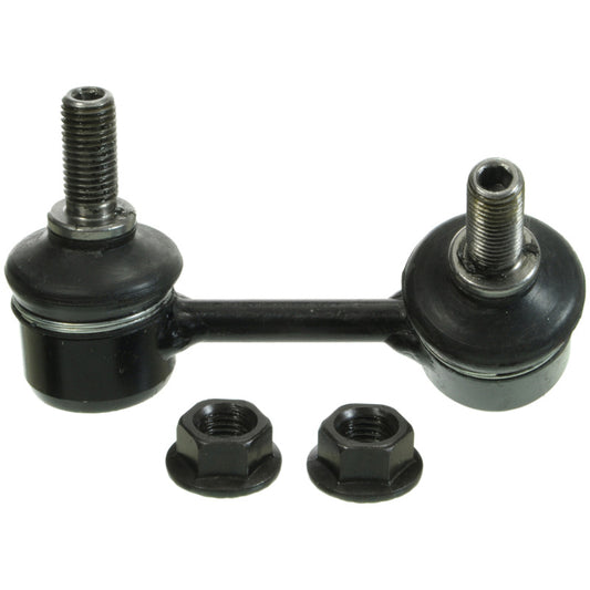 Moog front right sway bar endlink kit for Acura CL 2001-2003, showing the metal link and bushings in a car suspension image