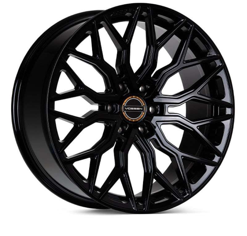 Vossen HF6-3 22-inch forged gloss black wheel with deep face, 6x139.7 bolt pattern, ET20, 106.1mm center bore