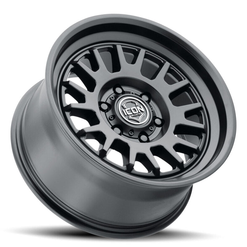 ICON Anza 17x8.5 5x150 25mm Offset 5.75in BS - Satin Black Wheel