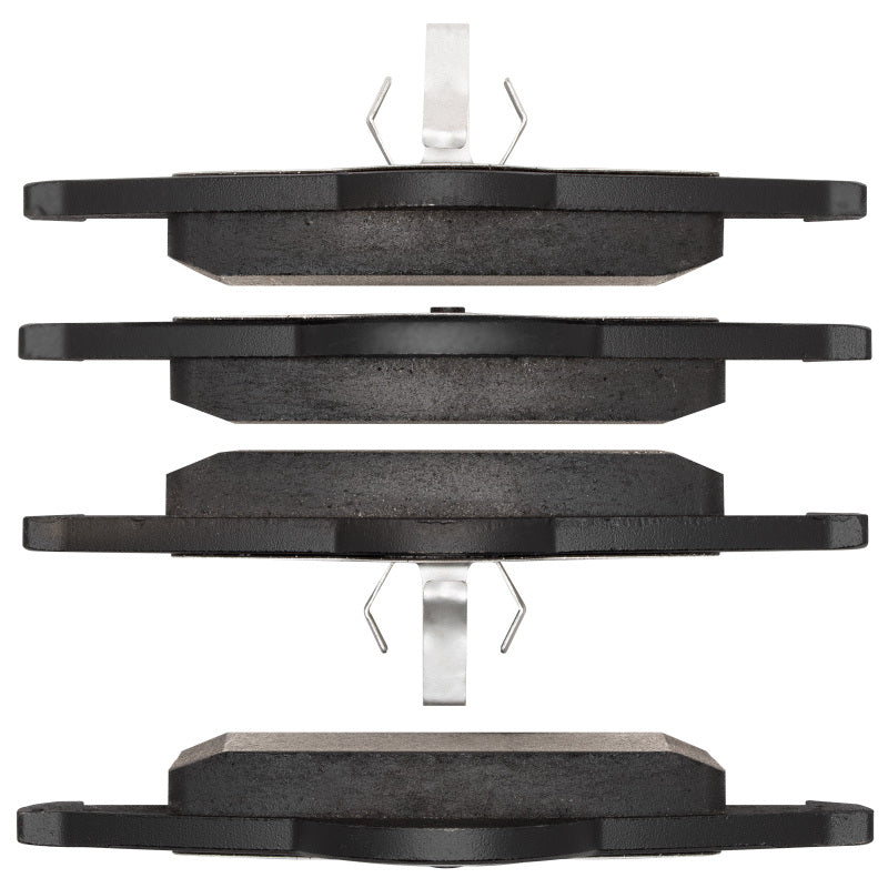 R1 Concepts OE Brake Pads for Jeep Grand Cherokee R1 99-04 rear brake system, showing black brake pad components.