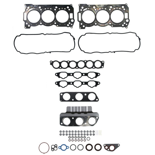 Fel-Pro Mitsubishi Outlander HS 26410 PT PermaTorque engine cylinder head gasket set showing multiple gaskets and components.