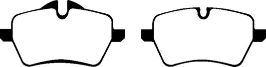 EBC Mini Hardtop 1.6 Turbo Cooper S Greenstuff front brake pads, performance brake pads for enhanced stopping power.