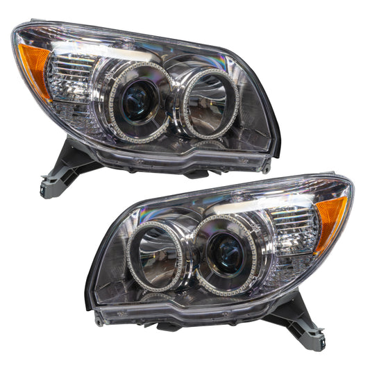 Oracle Lighting LED Halo Headlights for 2006-2009 Toyota 4-Runner, red pre-assembled headlight with bright LED halos