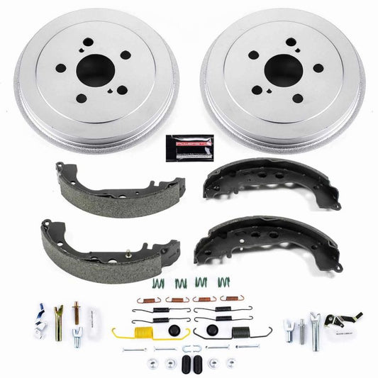 PowerStop rear OE brake kit for 2004-2008 Toyota Prius, includes brake pads and hardware for reliable stopping power.