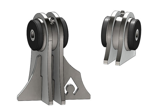 Artec Industries Jeep Wrangler TJ weld-on upper control arm brackets with Daystar bushings and 7/16 inch hole, for 97-06 models.