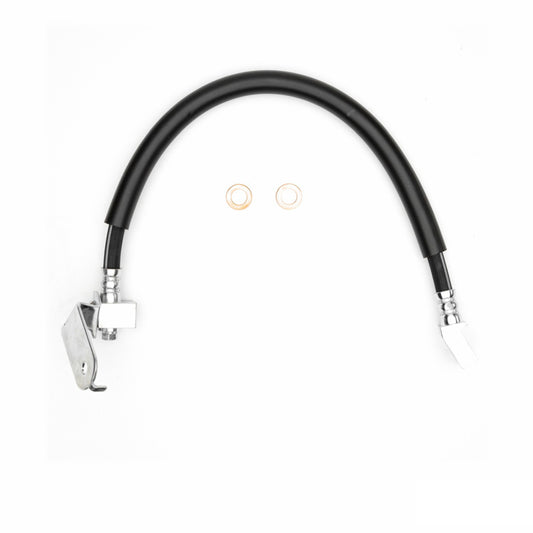 DFC brake line kit for Chrysler 300 rear-left brake hose, includes durable rubber brake line with metal fittings.
