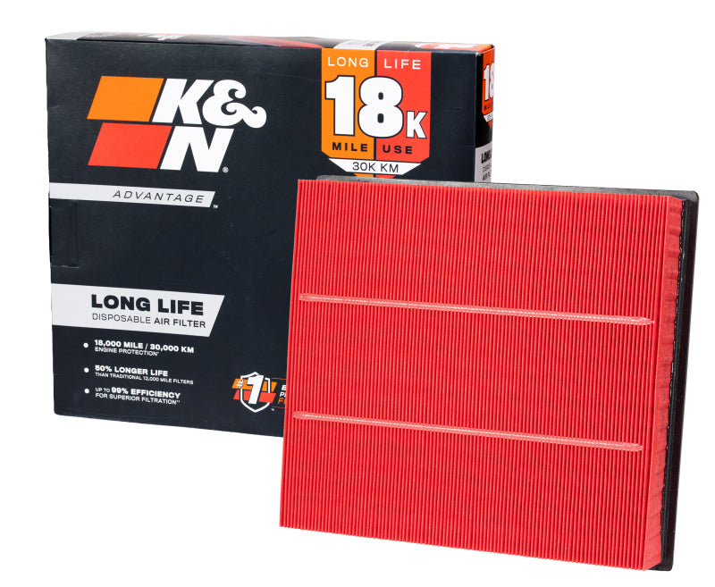 K&N Engineering universal 5-inch air filter with flange, 8.5-inch base, 5-inch top, and 10.5-inch height, for vehicle air intake systems.