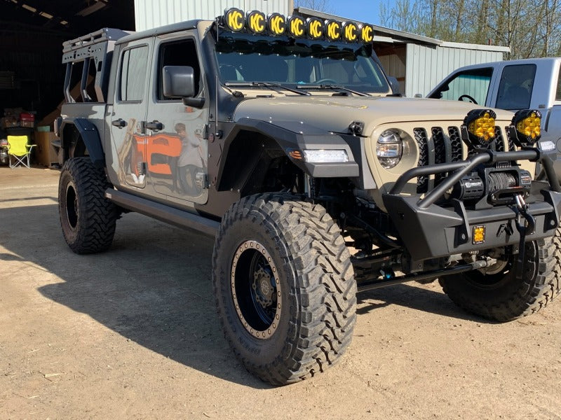 Oracle Lighting smoked lens LED front sidemarker light strip for Jeep Wrangler JL, enhancing visibility and style.