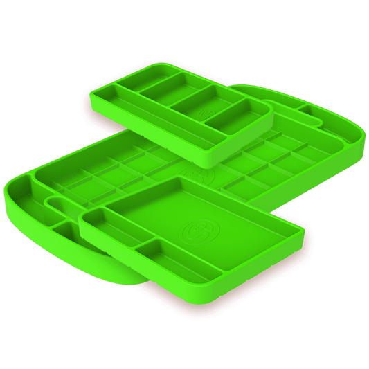 Silicone Tool Tray 3pc. Set - Lime Green