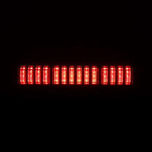 AlphaRex Black 3rd Brake Light for Dodge RAM NOVA-Series 2002-2008, showing the sleek, installed brake light on the vehicle.