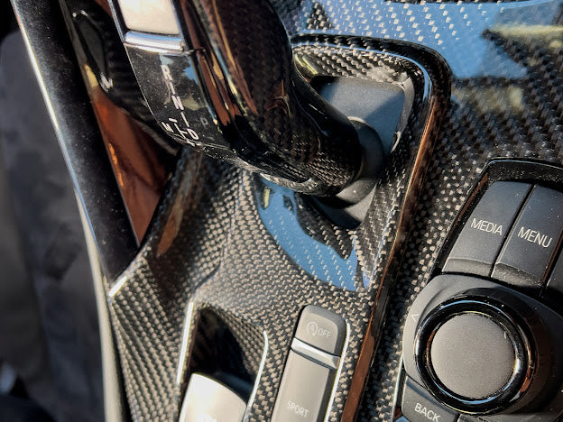 2020-Up Toyota GR Supra A90 A91 | CARBON FIBER Center Gear Shift Box Panel Trim Cover (Pair)
