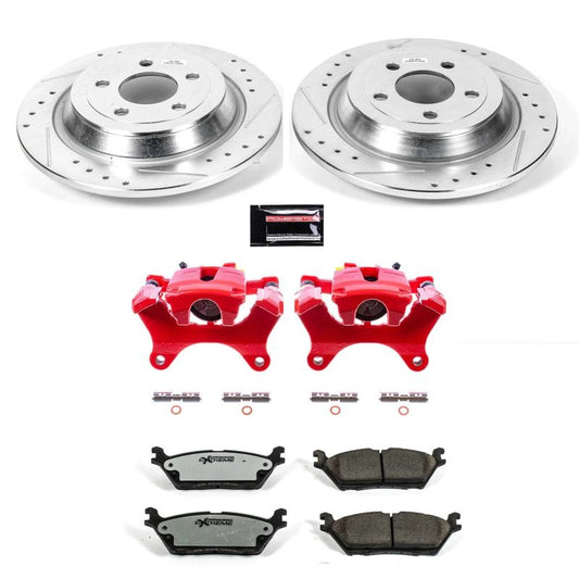 PowerStop rear Z36 truck and tow brake calipers for 2015-2017 Ford F-150, performance brake calipers with calipers shown.