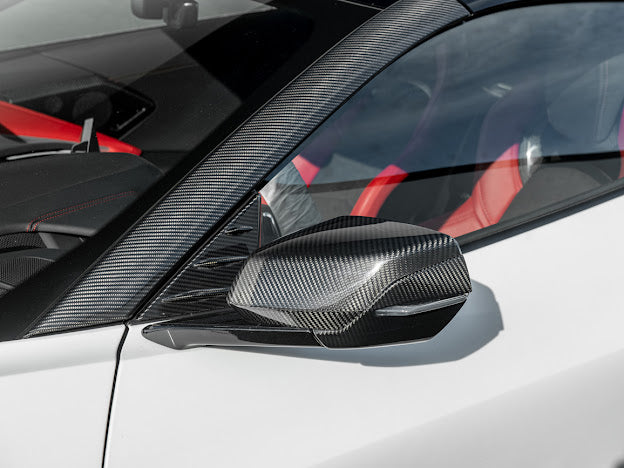 2020+ CORVETTE C8 | CARBON FIBER REPLACEMENT MIRROR COVERS PAIR