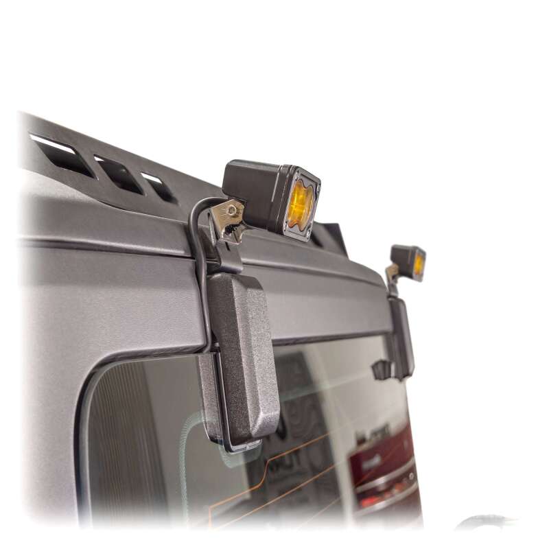 TURN Offroad Ford Bronco 2021+ OEM Hard Top Light Bracket for offroad vehicle accessories, mounted on vehicle's hard top.