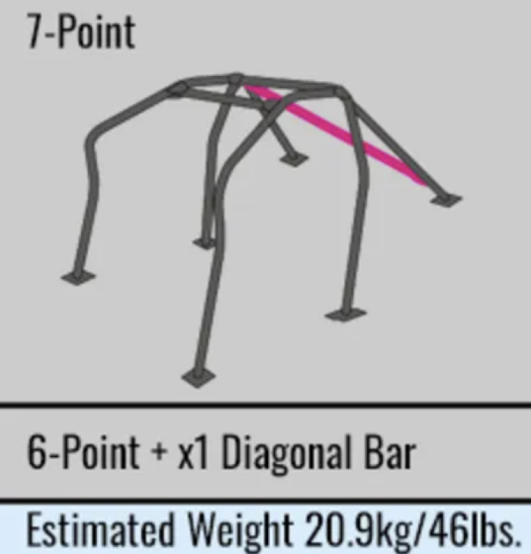 Cusco D1 Chromoly 2-Psgr 7pt front and rear around dash roll cage for 2007-2014 Nissan GT-R, LHD, racing safety feature