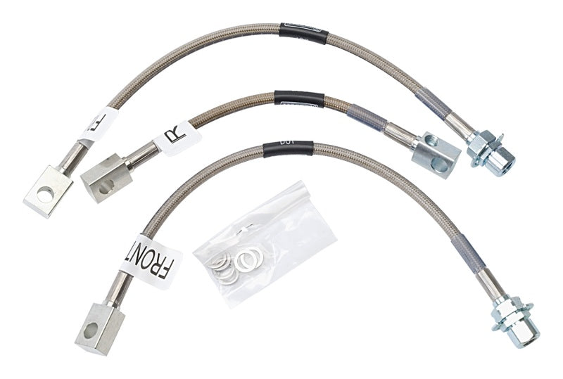 Russell Performance brake line kit for 94-95 Ford Mustang GT, front and rear center hoses, durable brake line set.
