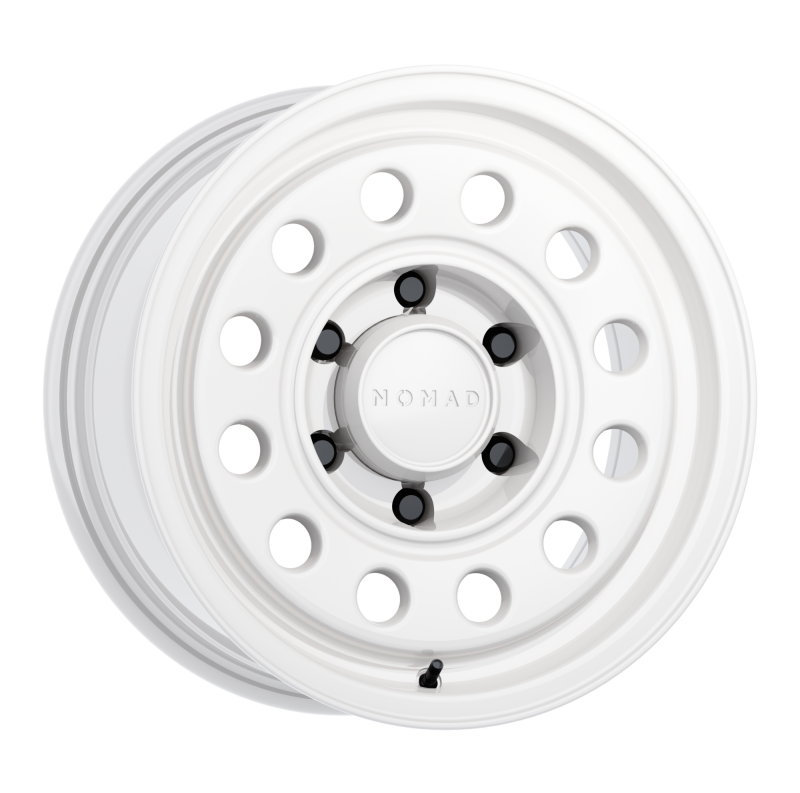 Nomad N501SA Convoy forged wheel, 17x8.5 inches, gloss white finish, 6x139.7 bolt pattern, -10mm offset, 106.1mm bore