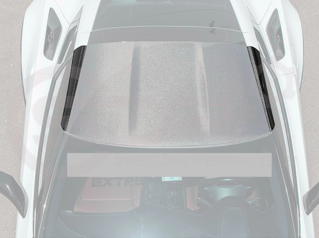 2014-2019 C7 Chevrolet Corvette | Dry Carbon Fiber Tape On Roof Side Molding Trim Cover