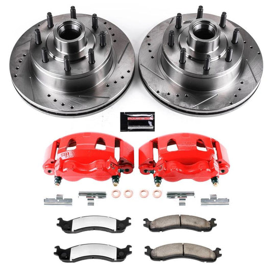 PowerStop front Z36 truck and tow brake calipers for 2007 Ford E-150, performance brake calipers with calipers visible in the image