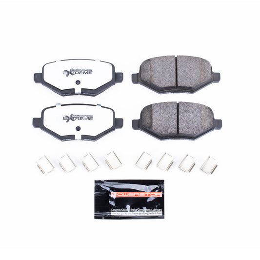 PowerStop rear Z36 truck and tow brake pads with hardware for 2014-2015 Ford Edge, performance brake components.