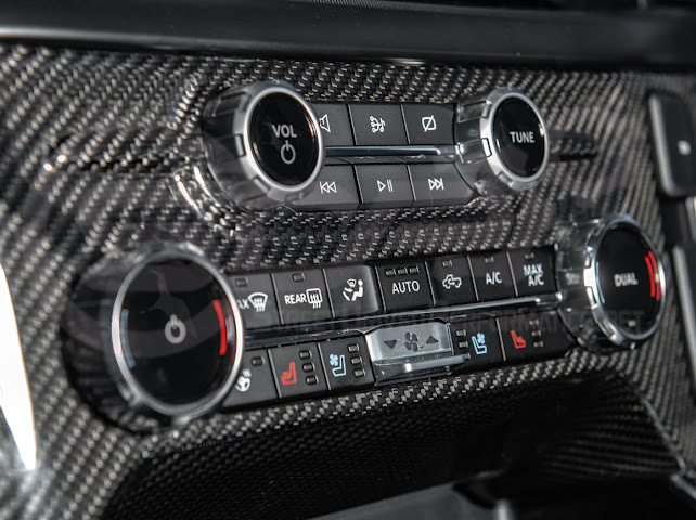 2021-UP FORD F-150 | FACTORY STYLE CARBON FIBER CENTER AC RADIO CONTROL PANEL COVER